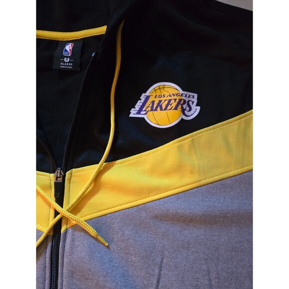 Los Angeles Lakers NBA Hoodie Full Zip Sweatshirt Men’s Size XL NWT - Picture 2 of 9